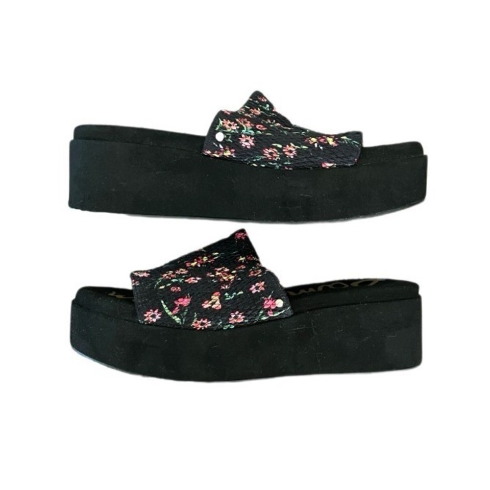 Sam Edelman Wendi Chunky Platform Slide Sandals Size 8.5 Boho Chic 90s Nostalgia